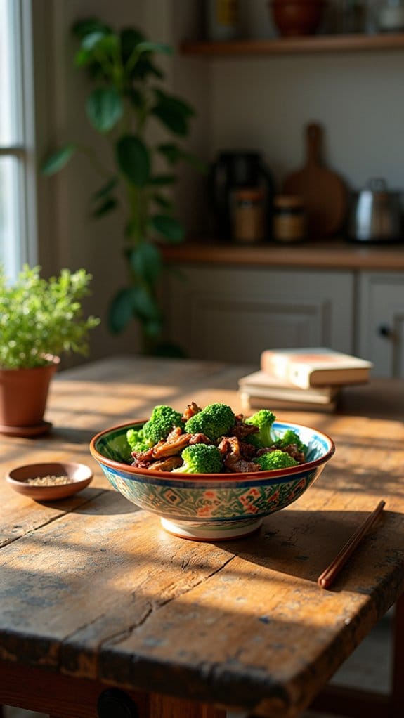 quick beef and broccoli meal