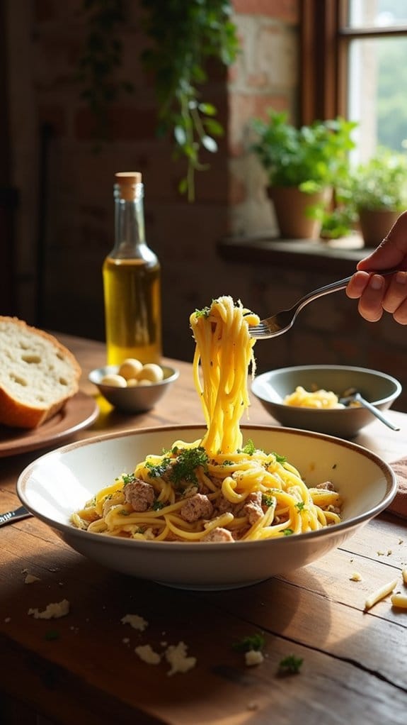 quick garlic butter pasta