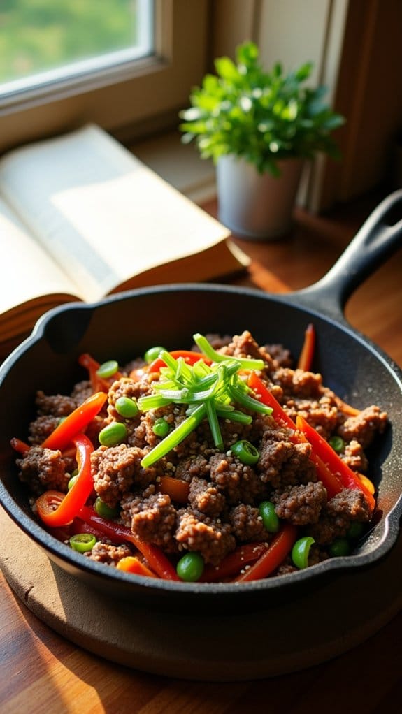 quick ground beef stir fry