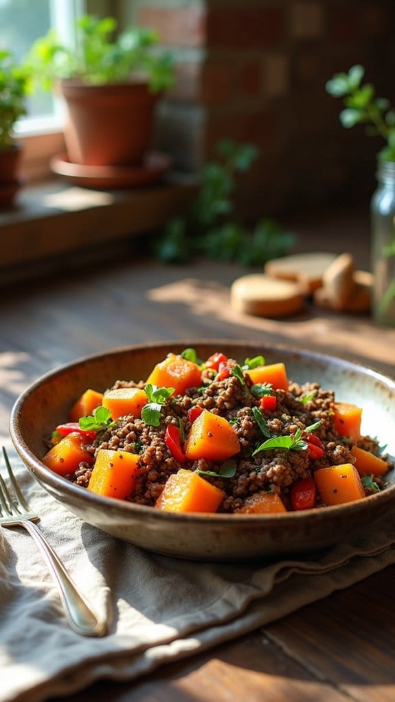 quick savory sweet potato hash