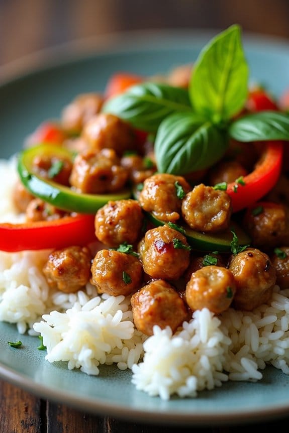 quick thai basil stir fry