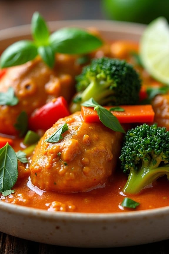 quick thai chicken curry