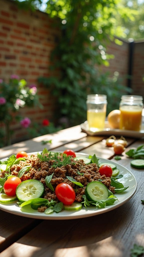 refreshing summer beef salad
