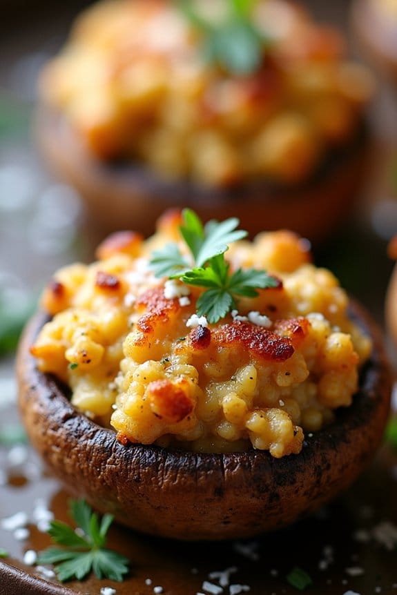 savory air fryer mushrooms