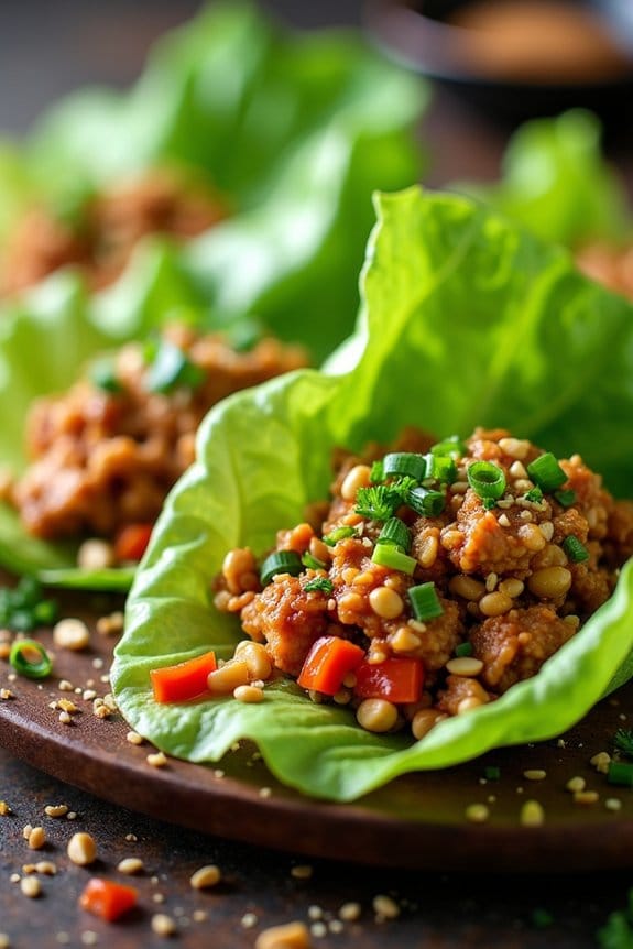 savory asian chicken wraps