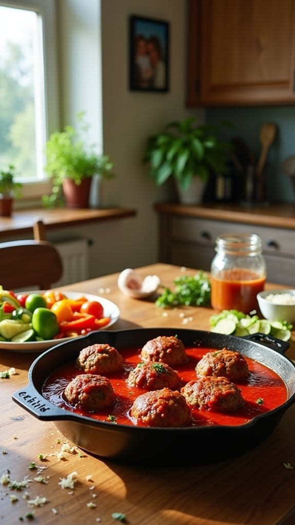 savory beef and carrot meatballs