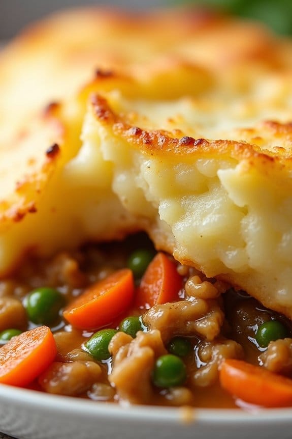 savory chicken potato pie
