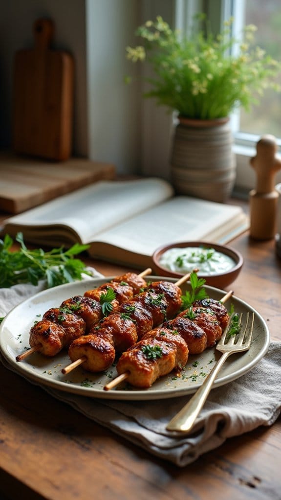 savory grilled beef kebabs