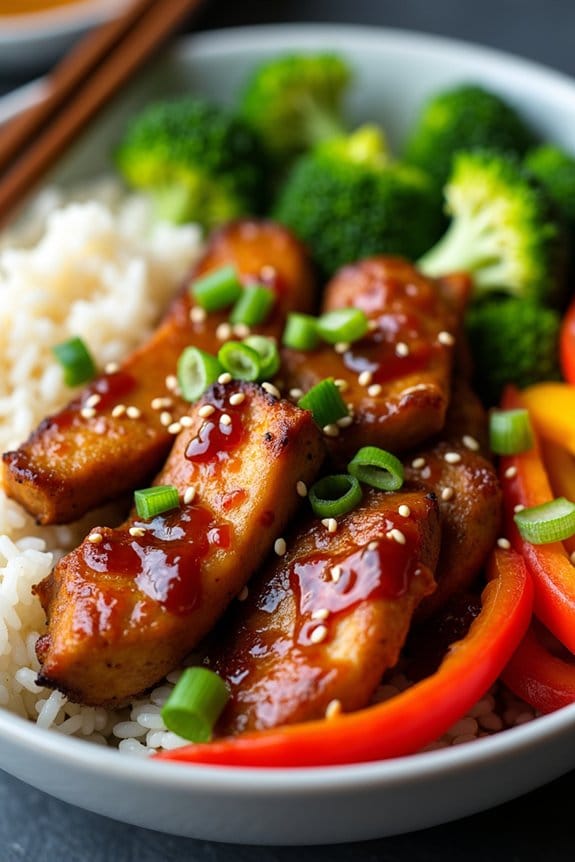 savory ground chicken bowls