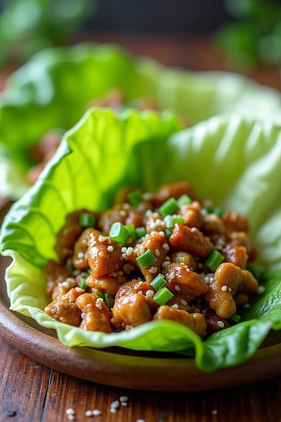 savory ground chicken wraps