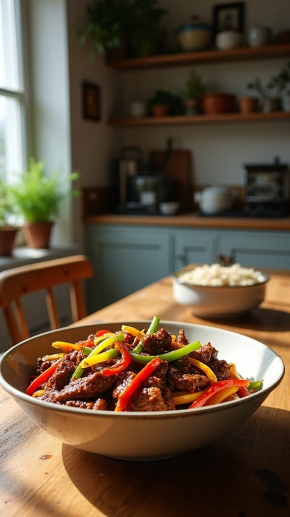 savory mongolian beef delight