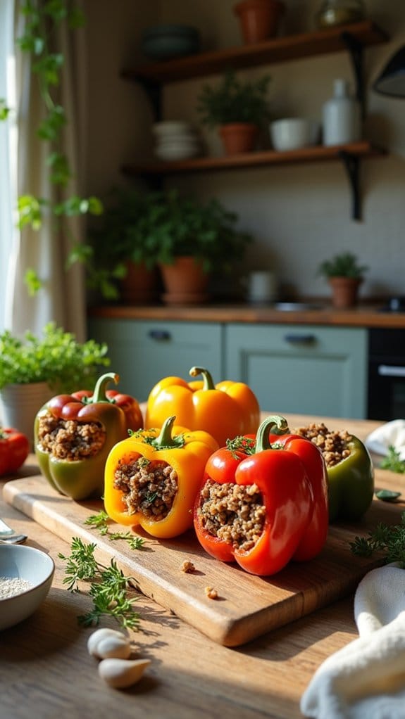 savory stuffed bell peppers
