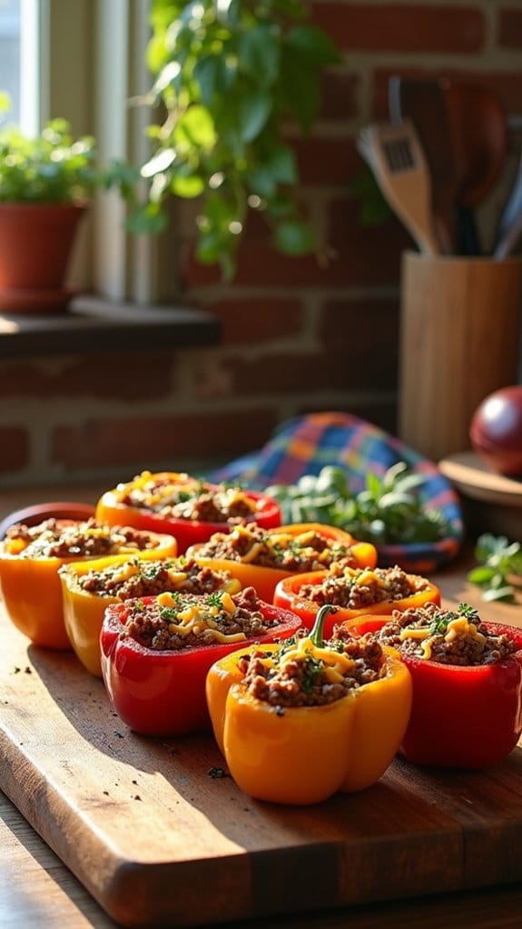 savory stuffed bell peppers