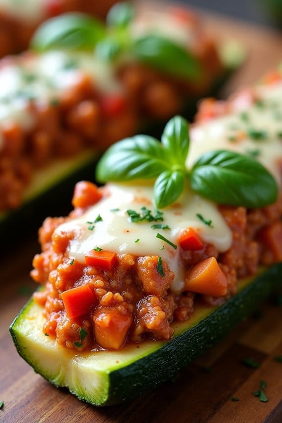 savory stuffed zucchini boats