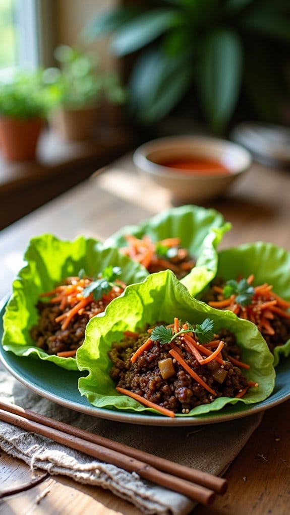 savory teriyaki beef wraps