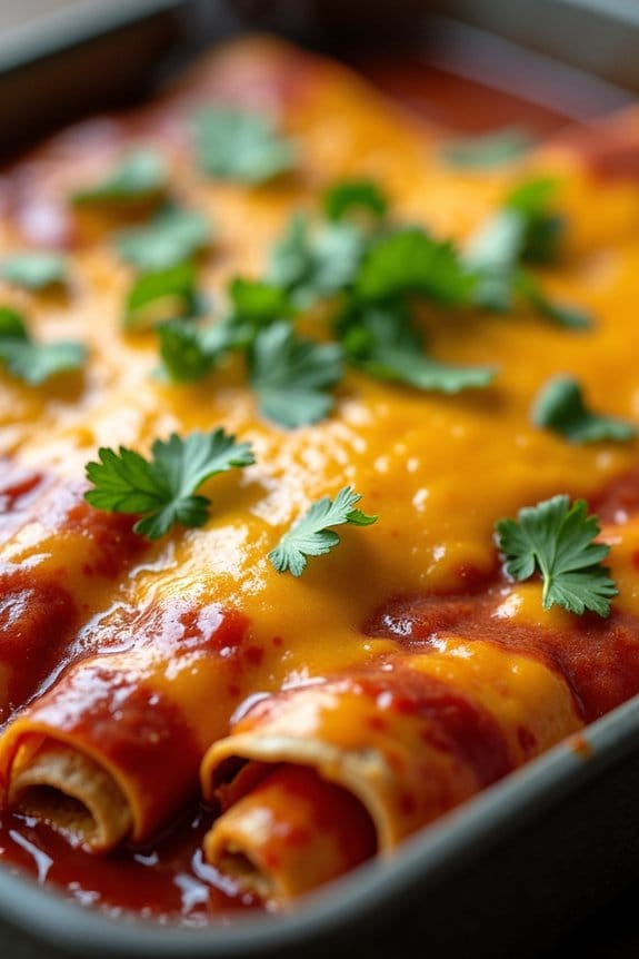 smoky bbq chicken enchiladas
