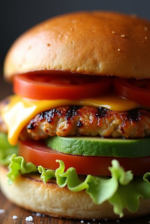 smoky chipotle chicken burgers