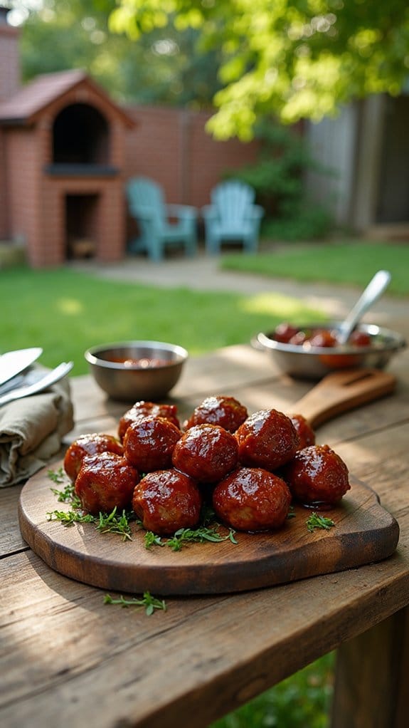 smoky flavorful bbq meatballs