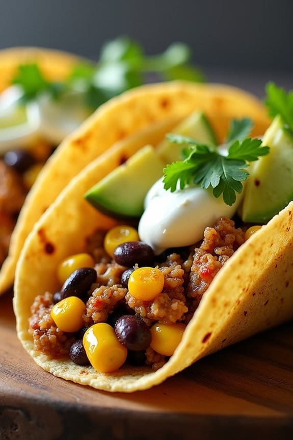 southwest chicken corn tacos