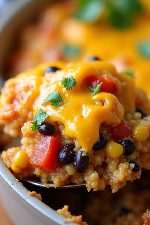 southwest chicken quinoa casserole