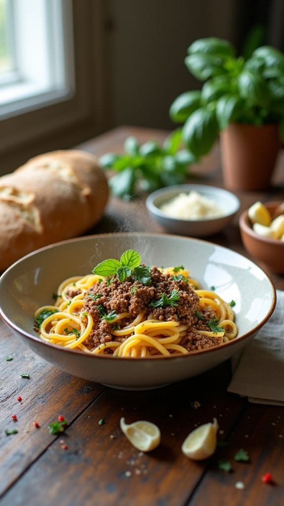 spaghetti with ground beef
