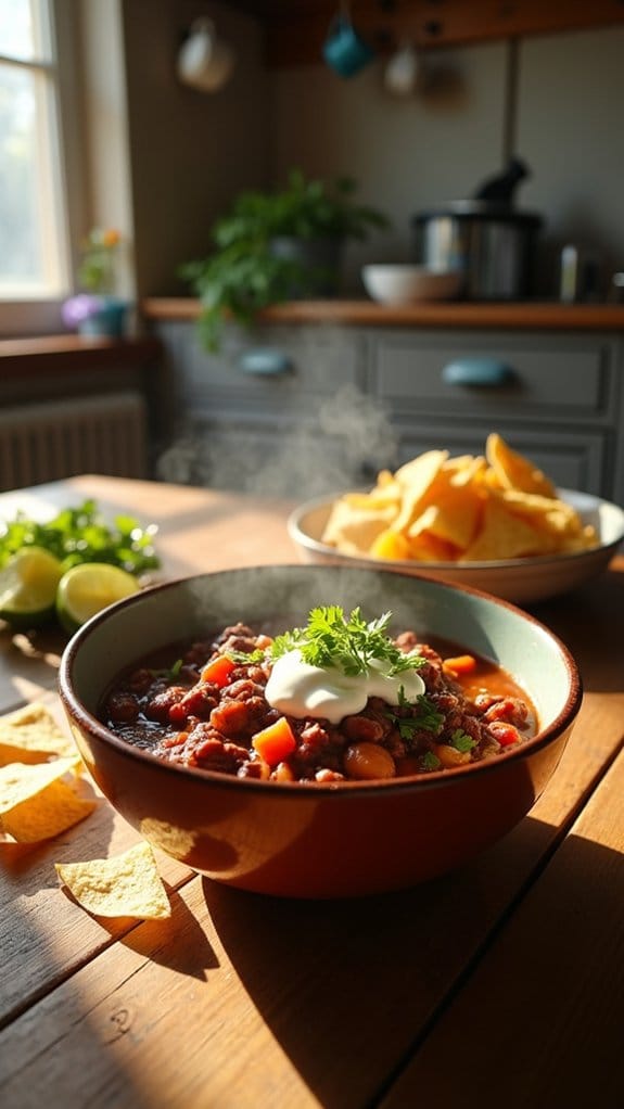 spicy and comforting chili