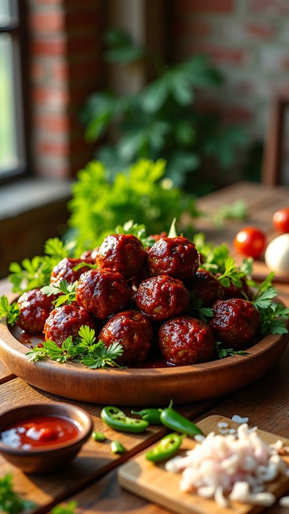 spicy bbq meatballs recipe