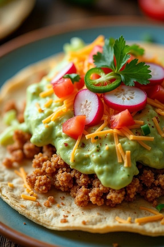 spicy chicken avocado tostadas