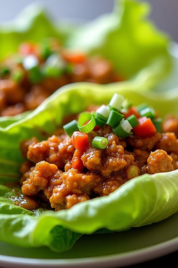 spicy chicken lettuce wraps