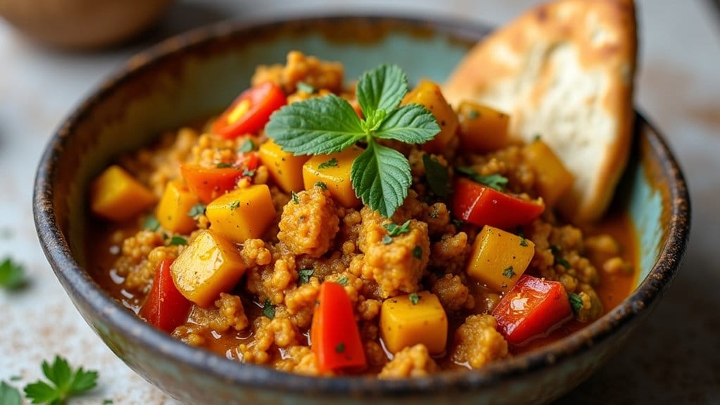 spicy ground chicken curry