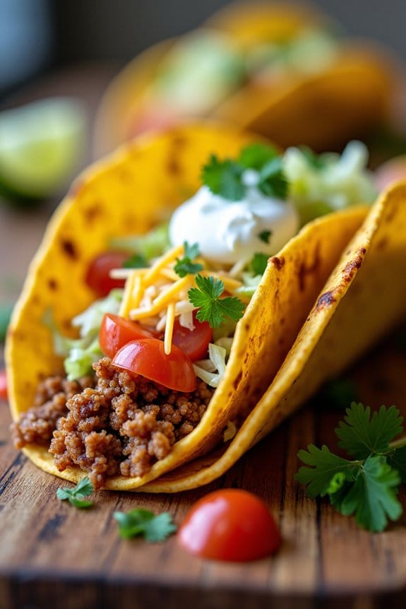 spicy ground chicken tacos