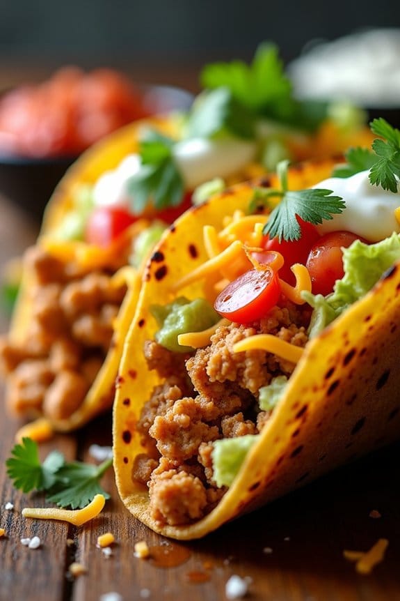 spicy ground chicken tacos