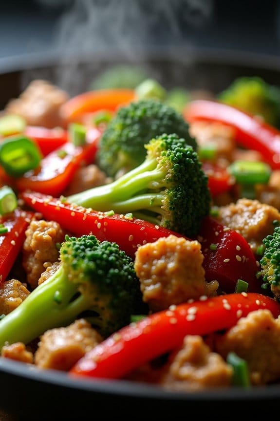 spicy low carb chicken stir fry