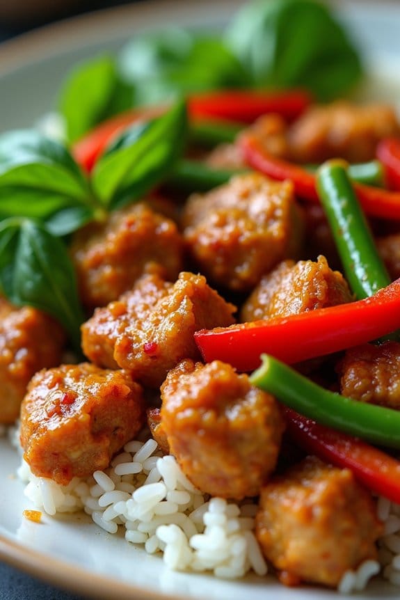 spicy thai basil chicken