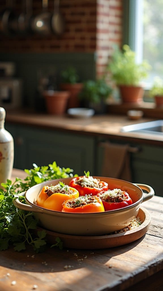 stuffed bell peppers delight