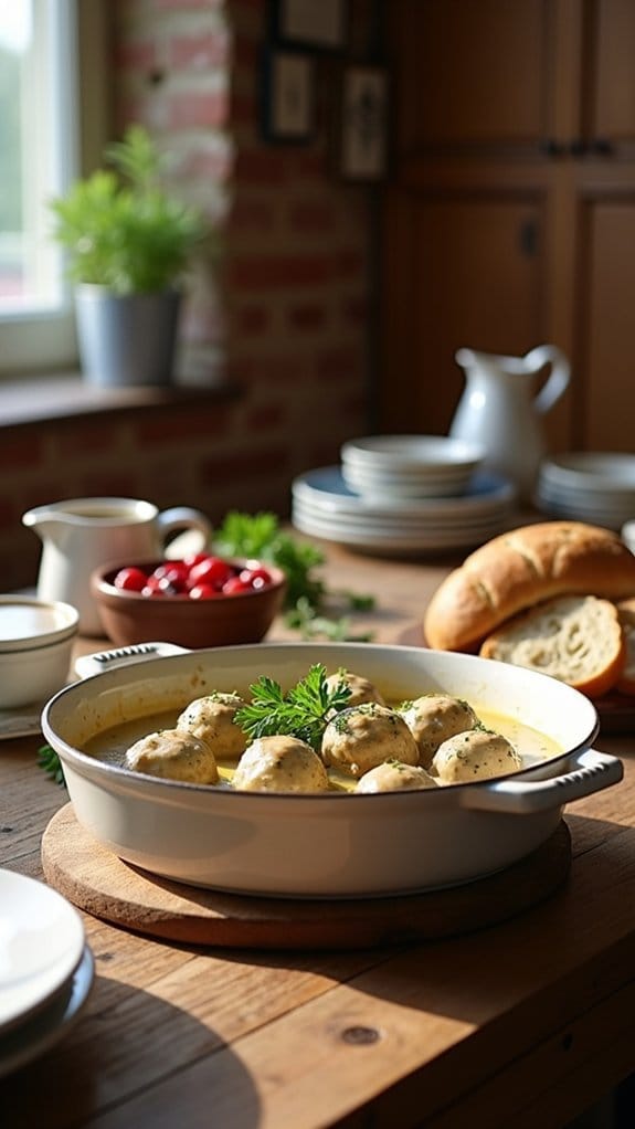 swedish meatballs with cream