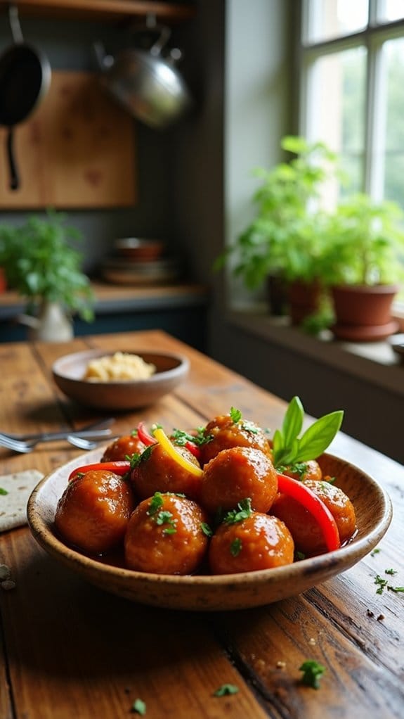 sweet and sour meatballs