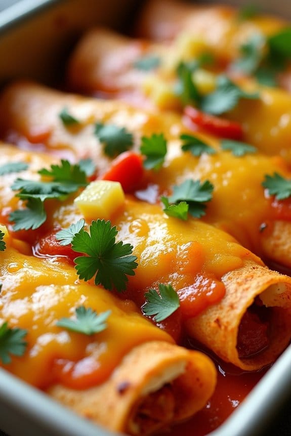 sweet and spicy enchiladas