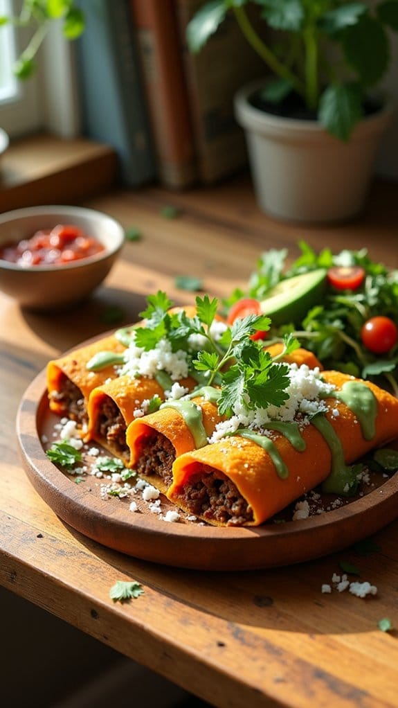 sweet potato beef enchiladas