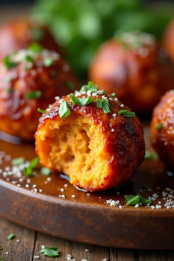 sweet potato chicken meatballs