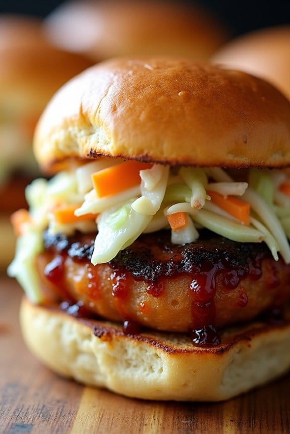 tangy bbq chicken sliders