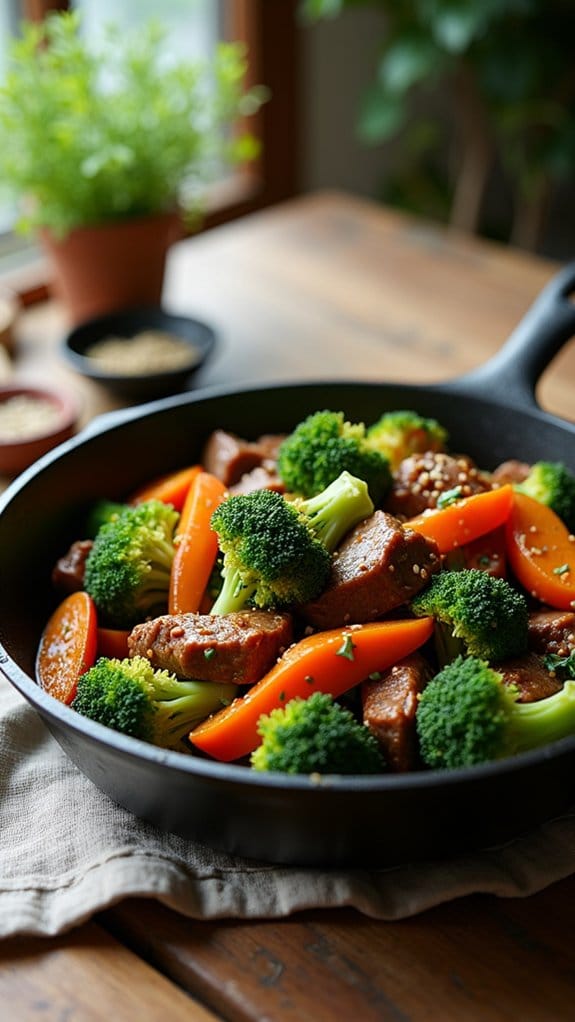 tangy orange beef stir fry
