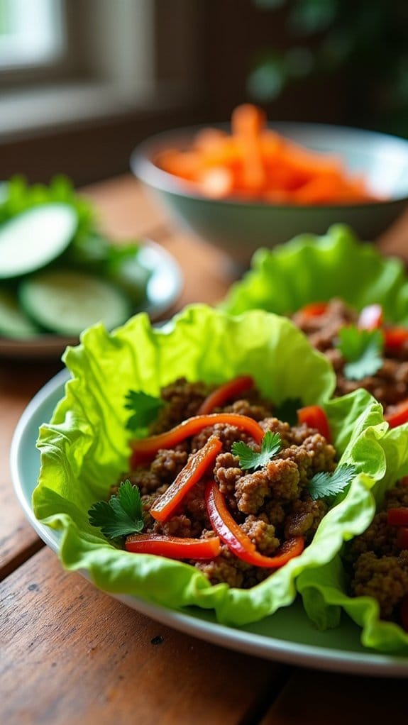 tangy savory beef wraps