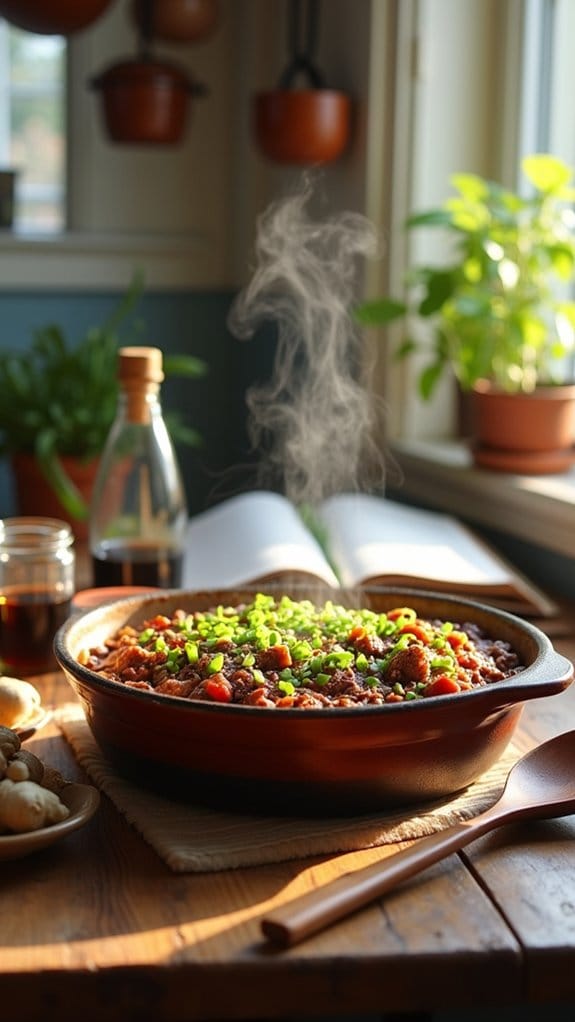 teriyaki beef rice casserole