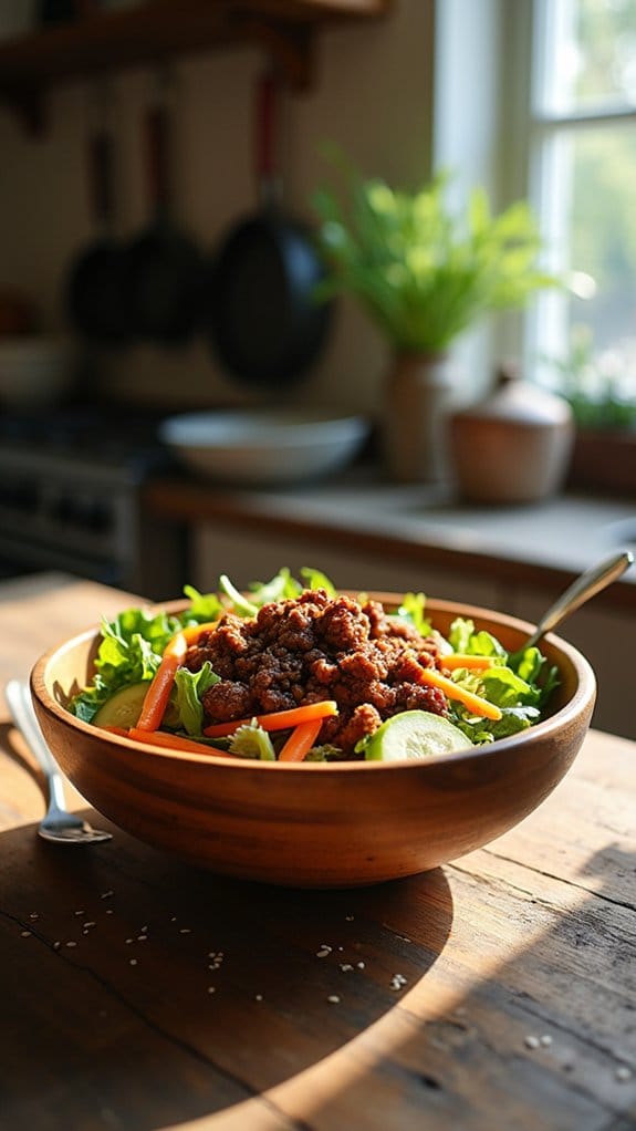 teriyaki beef salad delight