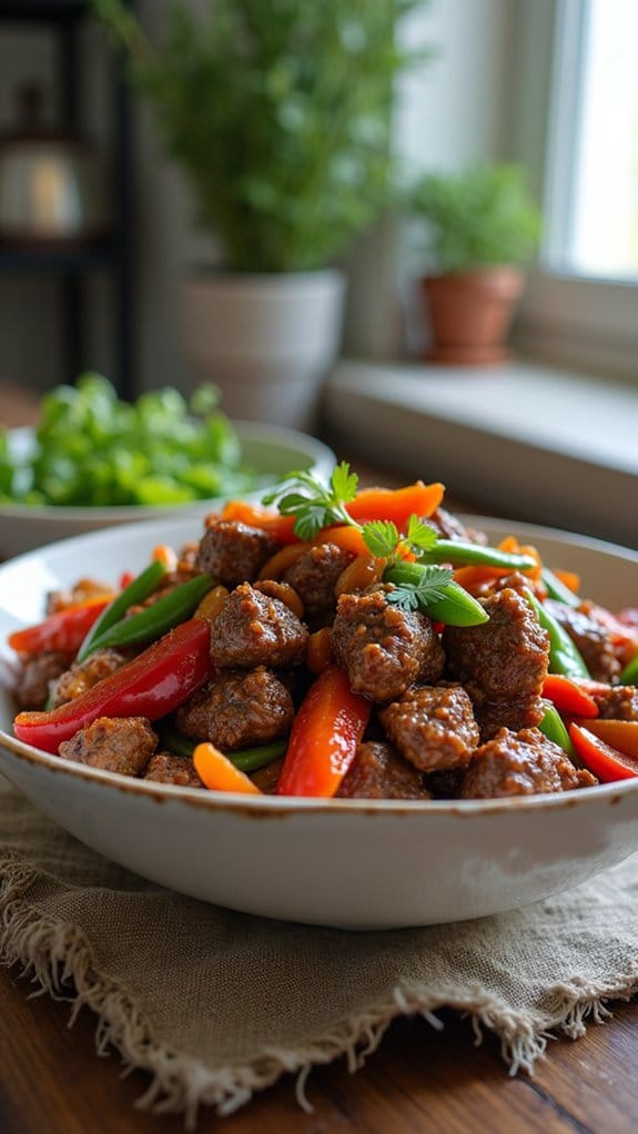 teriyaki beef vegetable stir fry