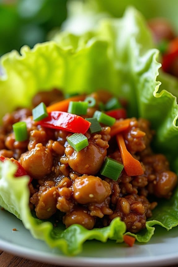 teriyaki chicken lettuce wraps