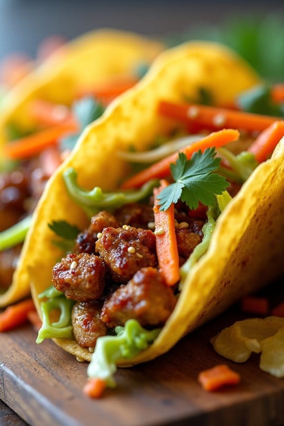 teriyaki chicken taco delight