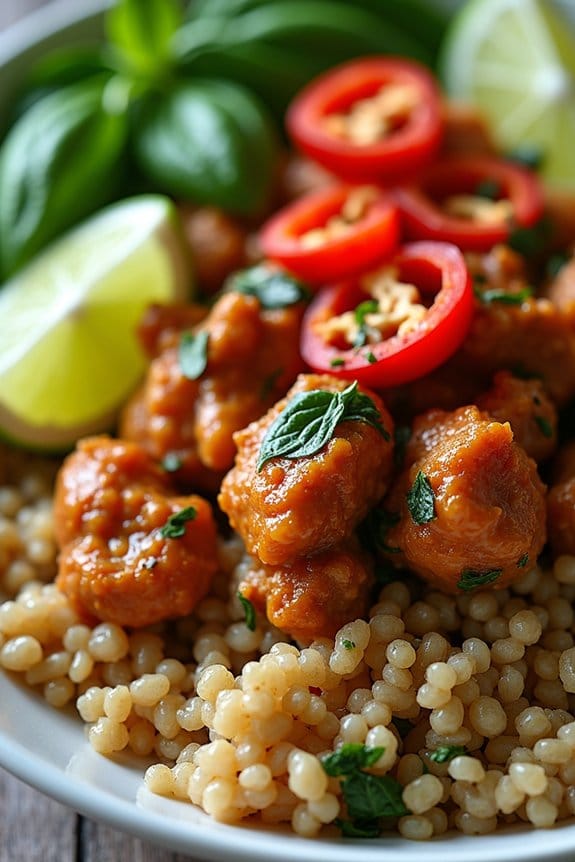 thai basil chicken bowl