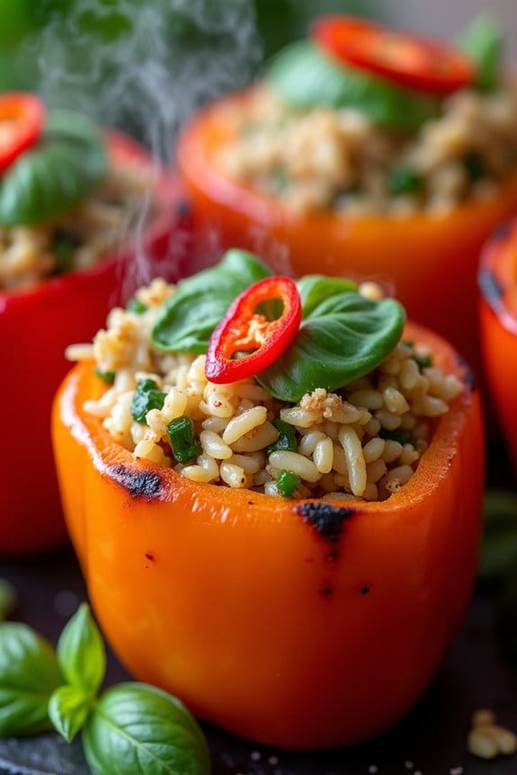 thai basil chicken peppers